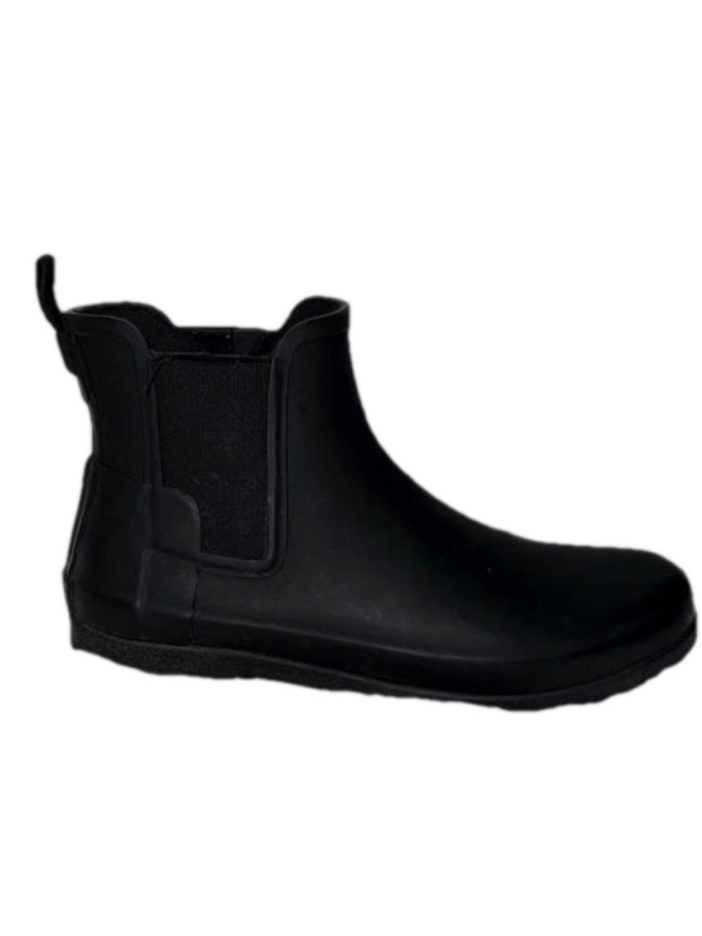 Hunter Women’s Black Refined Slim Fit Chelsea Ankle Rubber Boots Shoes - Sz 9/40